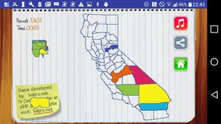 California Map Game - Screenshot 2