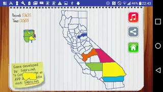 California Map Game - Screenshot 2