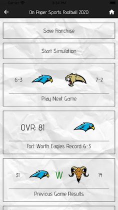 On Paper Sports Football '20 - Screenshot 2