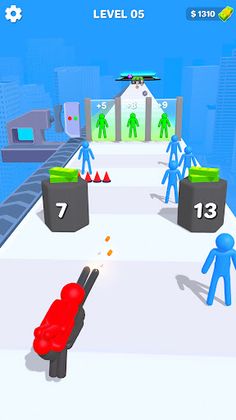 Human Gun Craft: Weapon Run - Screenshot 1