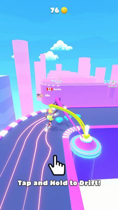 Hair Sling Drift 2D - Screenshot 1
