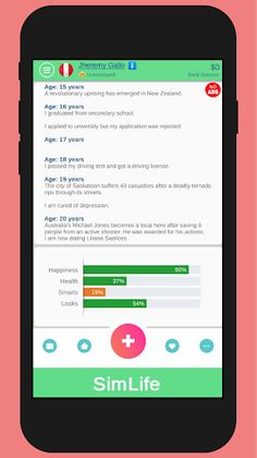 SimLife: A Life Simulator Game - Screenshot 1
