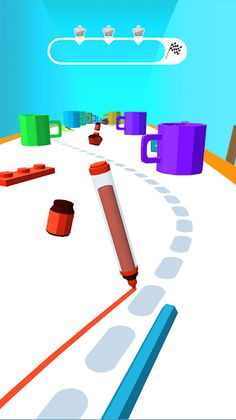 Run Race Pen 3D - Screenshot 1