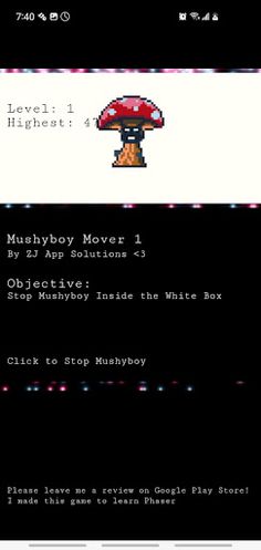 Mushyboy Mover Addicting Game - Screenshot 1