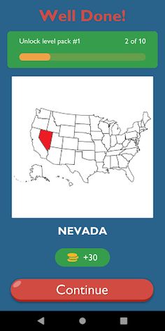 Guess The US States On A Map - Screenshot 4