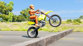 Moto Bike Dummy Crash Test Sim - Screenshot 2