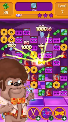 Disco Animals Match 3 Party - Screenshot 2