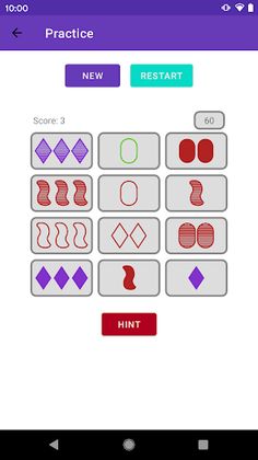 Set Basic: Card Matching Game - Screenshot 4