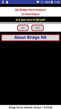 Bridge Hand Analyzer - Screenshot 2