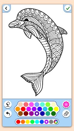 Animal coloring mandala pages - Screenshot 4