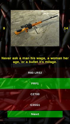 Marksman Sniper Rifle Quiz - Screenshot 4