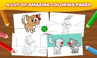 Cats - Children Coloring Book - Screenshot 2