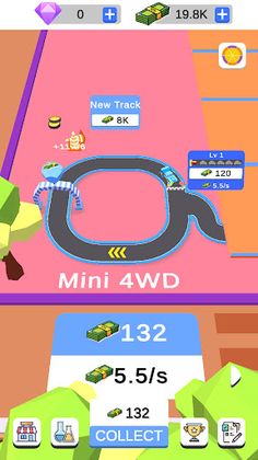 Idle Mini4WD Tycoon - Screenshot 1