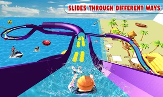 Water Park Slide Surfers Games - Screenshot 2