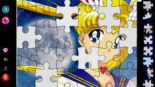 Sailor Moon Jigsaw Game Puzzle - Screenshot 1