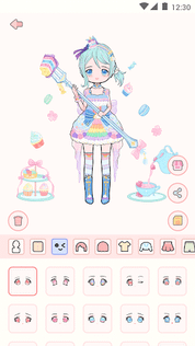 Cute live star:dress up avatar - Screenshot 2