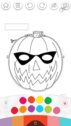 Horror Halloween Mask Coloring - Screenshot 2