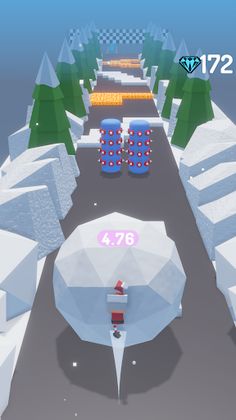 Snow Ball Rolls Over! - Screenshot 2