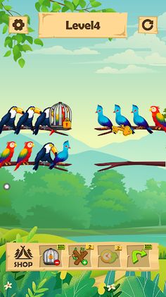 Bird Color:Sort Puzzle Game - Screenshot 2