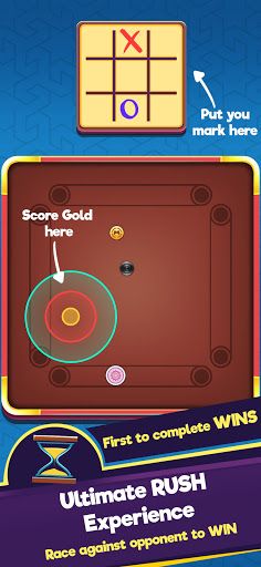 Carrom Tac Toe- Real Time Mult - Screenshot 1