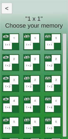 Times Tables Memory Games - Screenshot 1