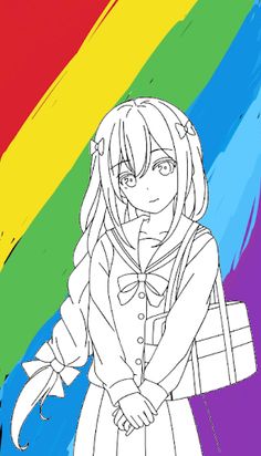 Sakura School coloring book - Screenshot 3