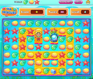 Sea treasure Match3 game - Screenshot 1