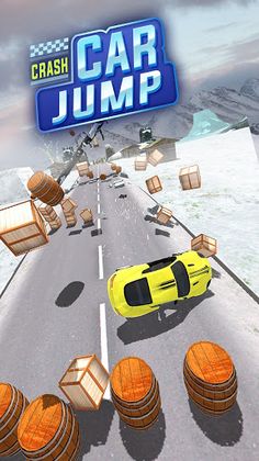 Mega Car Jumping - Slingshot R - Screenshot 1
