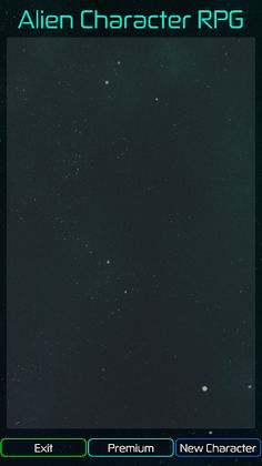 Alien Character RPG - Screenshot 2