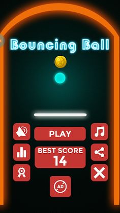 Glow Ball : Bouncy wall - Screenshot 1