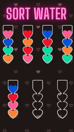 Sort hearts Puzzle: Color Game - Screenshot 2