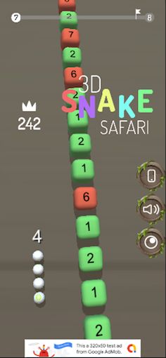 3D Snake Safari - Screenshot 1