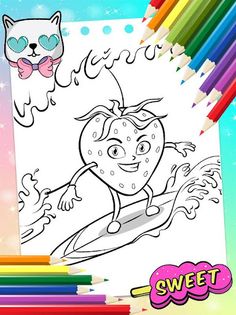 Fruits Coloring Book - Screenshot 2
