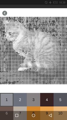 Cat Color Number - Pixel Art - Screenshot 2