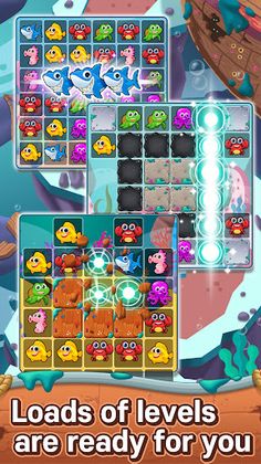 Ocean Match-3 Puzzle - Screenshot 2