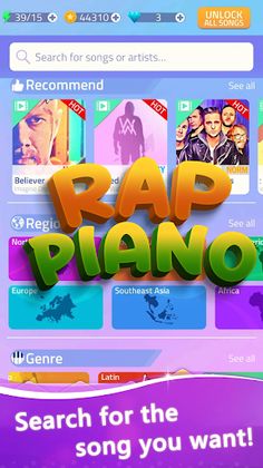 Rap Music Piano Tiles - Screenshot 1