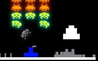Space Invaders (with physics) - Screenshot 1