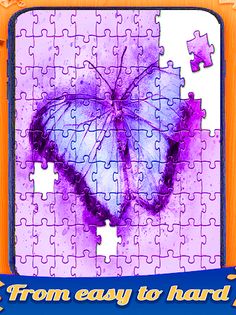Butterfly jigsaw puzzle - Screenshot 1