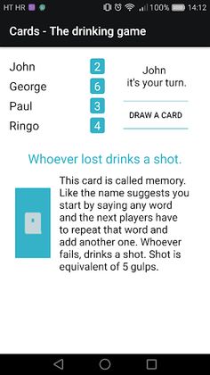 Cards - The drinking game - Screenshot 4
