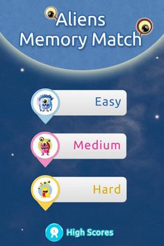 Aliens Memory Match - Screenshot 1