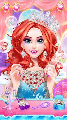 Princess dress up and makeover - Screenshot 2