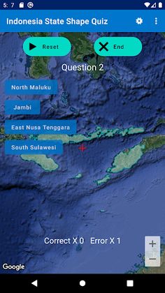 Indonesia State Shape Quiz - Screenshot 4