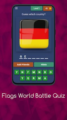 FLAGS WORLD BATTLE QUIZ - Screenshot 1
