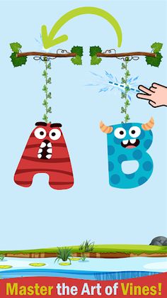 Cut the Vine- Rope Puzzle- abc - Screenshot 2