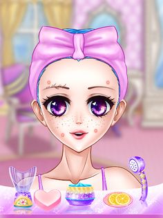 Japanese Anime - Makeup Game - Screenshot 1