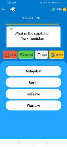 World Flags and Capitals Quiz - Screenshot 4