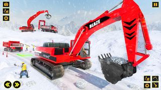 Snow Excavator Sim Crane Game - Screenshot 2