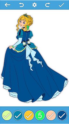 Princess Paint by Number Book - Screenshot 1