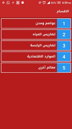 مسابقة جغرافية الوطن العربي - Screenshot 2