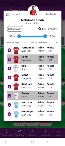 Tactical Fantasy FPL 22/23 - Screenshot 3
